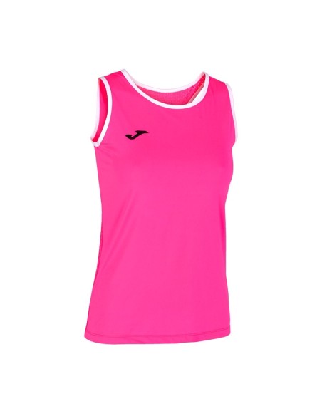 Camiseta Tirantes Joma Break Rosa Fluor Mujer | Ofertas de pádel